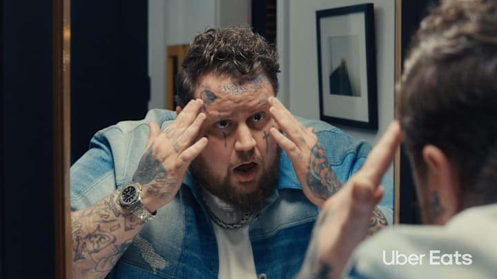 Uber Eats Super Bowl commercial featuring Jelly Roll
