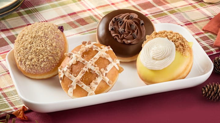 Four new Thanksgiving Pie Doughnuts