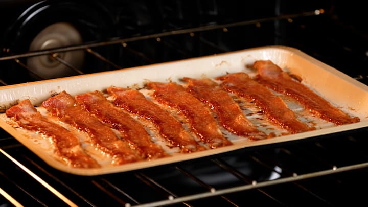 Hormel Black Label Oven Ready Bacon cooking