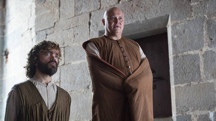 Peter Dinklage (Tyrion Lannister) and Conleth Hill (Varys) in Game of Thrones season 6