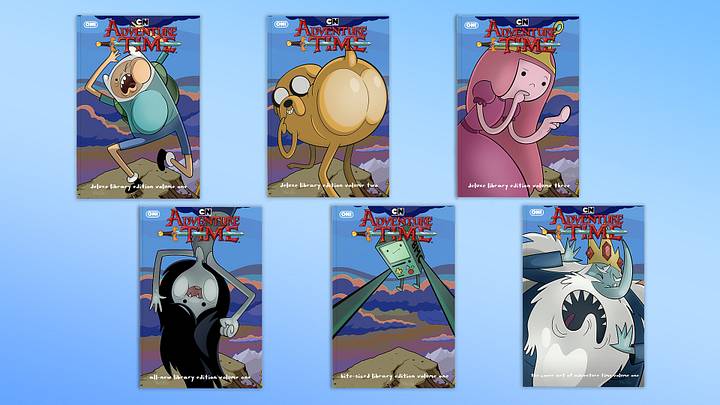 Adventure Time Deluxe Comics Library Volumes 1-6. Adventure Time Deluxe Comics Library Volumes 1-6.