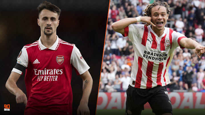 Two midfield starlets in action