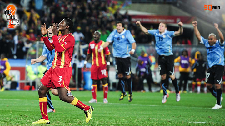 Gyan after missing his penalty