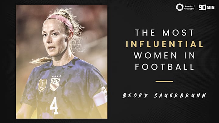 Becky Sauerbrunn is recognised by 90min as one of the most influential women in football Becky Sauerbrunn is recognised by 90min as one of the most influential women in football