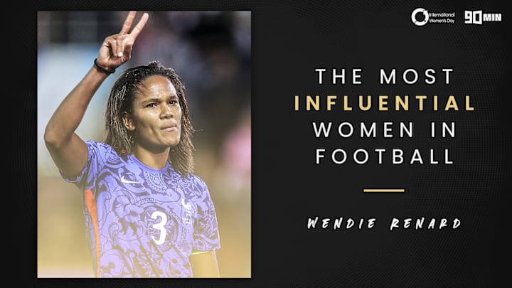 Wendie Renard is recognised by 90min as one of the most influential women in football Wendie Renard is recognised by 90min as one of the most influential women in football