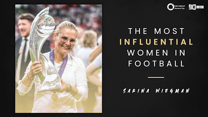 Sarina Wiegman is recognised by 90min as one of the most influential women in football