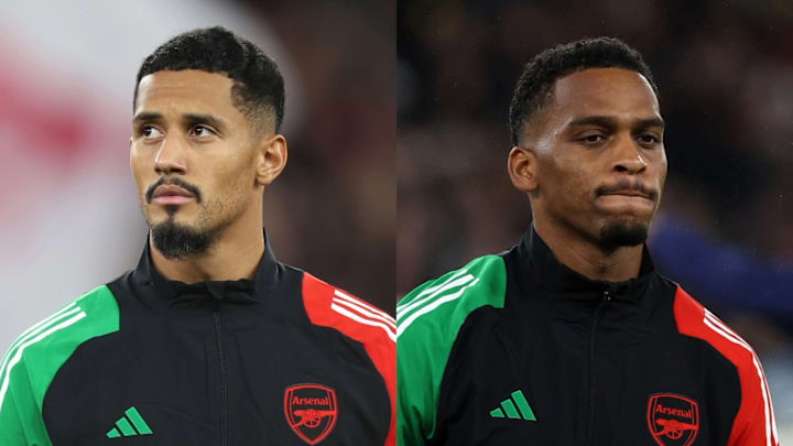 Saliba is suspended while Timber is a huge doubt
