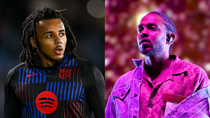 Kounde can often be caught listening to Kendrick Lamar Kounde can often be caught listening to Kendrick Lamar