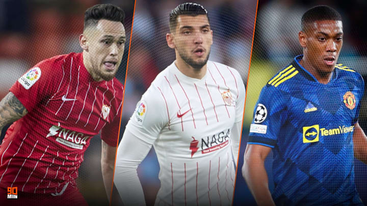 Lucas Ocampos, Rafa Mir et Anthony Martial pourraient constituer le trio d'attaque de Séville