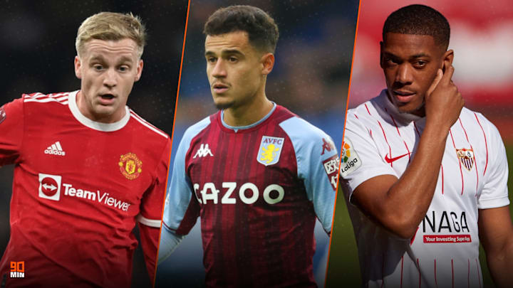 Donny Van de Beek, Philippe Coutinho et Anthony Martial veulent se relancer. 