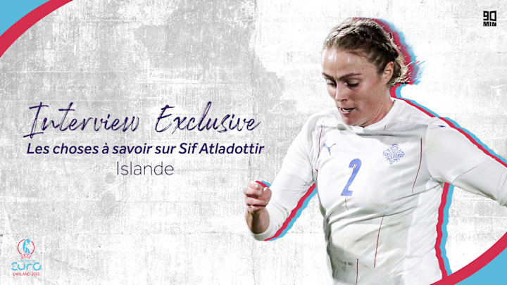 Sif Atladóttir, latérale droite de l'équipe d'Islande