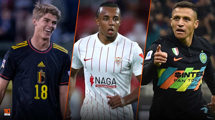 Charles de Ketelaere, Jules Koundé et Alexis Sanchez sont dans l'actualité mercato du jour