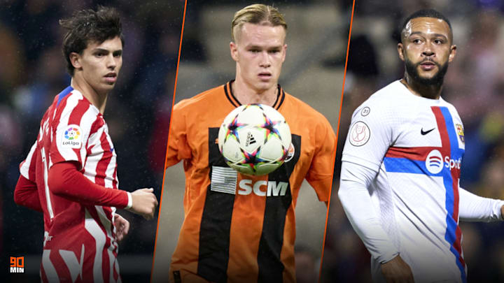 Joao Félix, Mykhaïlo Mudryk et Memphis Depay sont dans l'actualité mercato du jour
