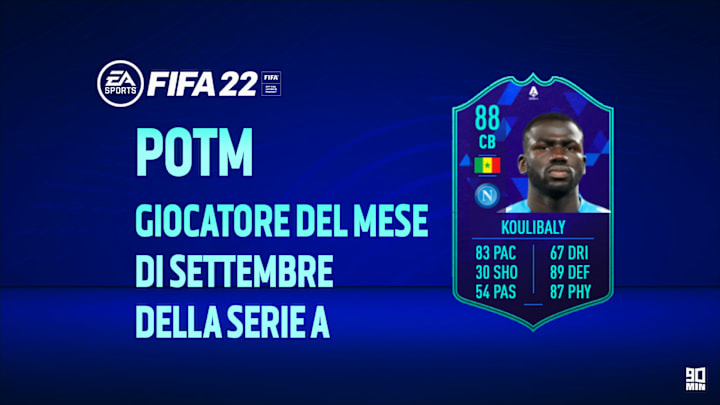 Koulibaly POTM: giocatore del mese di settembre su FIFA 22