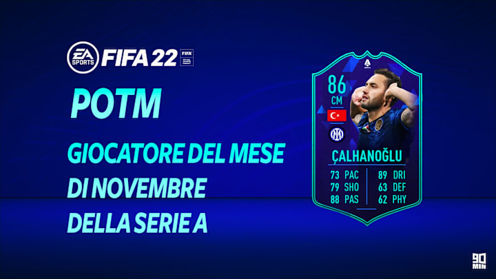 Çalhanoğlu POTM: giocatore del mese di novembre su FIFA 22