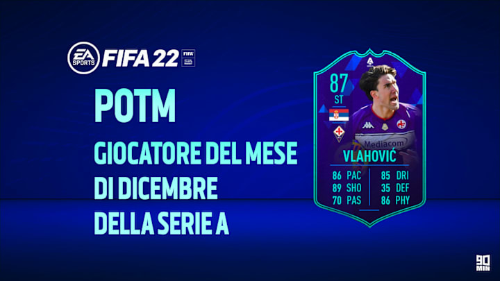 Vlahovic POTM: giocatore del mese di dicembre su FIFA 22