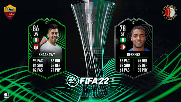 Confronto tra Roma e Feyenoord su FIFA 22