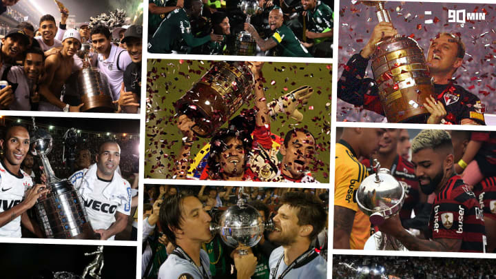 Clubes brasileiros já conquistaram a Libertadores em 21 oportunidades