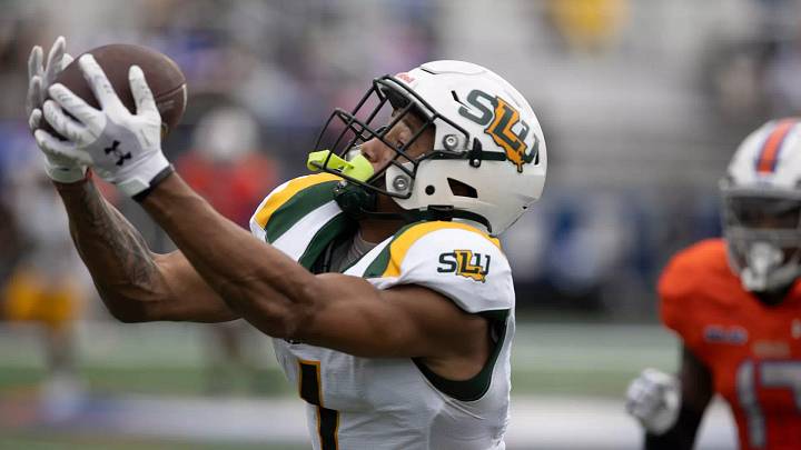 Former SE Louisiana receiver Jaylon Domingeaux. Former SE Louisiana receiver Jaylon Domingeaux.