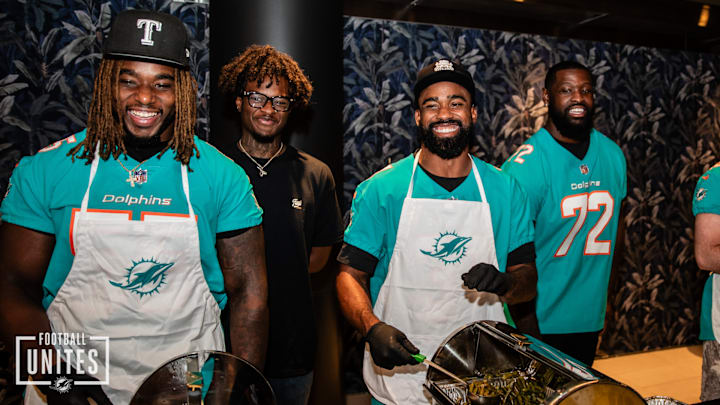 Miami Dolphins 2024 Football UNITES™ Thanksgiving Dinner presented by Goya at Hard Rock Stadium’s Paddock Club