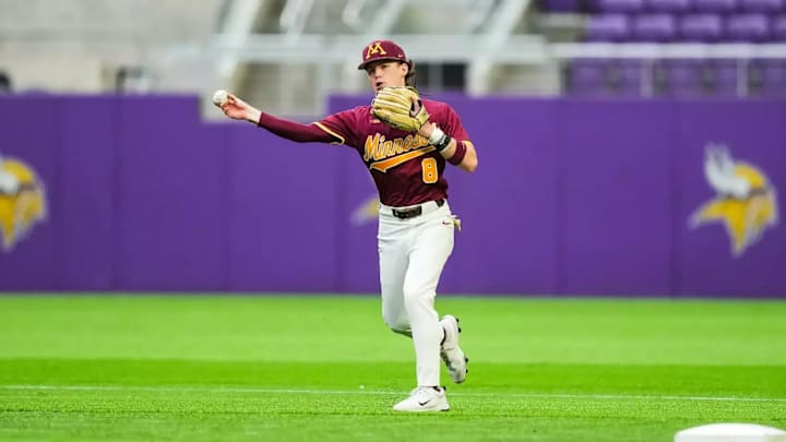 Gophers sophomore infielder Jack Spanier during their first home series against Kansas.