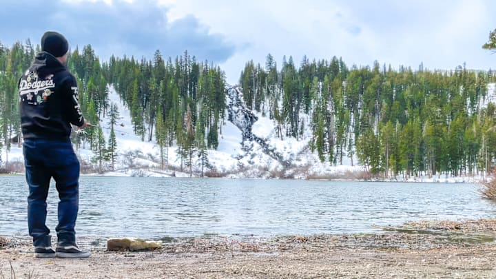 An unusually warm winter in the Eastern Sierras meant more fishable water on Opening Day, like Twin Lakes in Mammoth Lakes