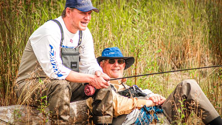 The common ground of "fishing" is sometimes where the best connections happen between fathers and sons. The common ground of "fishing" is sometimes where the best connections happen between fathers and sons.