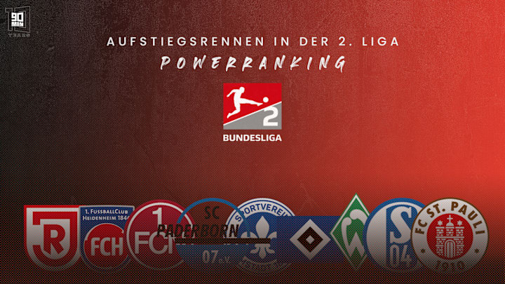 Das 90min-Powerranking zur 2. Liga - Wer steigt auf?