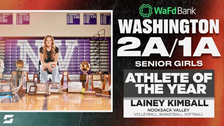Nooksack Valley's Lainey Kimball won WIAA championships in basketball and softball during her career, and three overall. Nooksack Valley's Lainey Kimball won WIAA championships in basketball and softball during her career, and three overall.