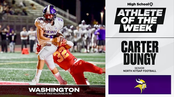 North Kitsap's Carter Dungy voted SBLive WA athlete of week for Sept. 23-28.