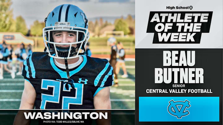 Central Valley's Beau Butner voted SBLive WA athlete of week for Sept. 30-Oct. 5..