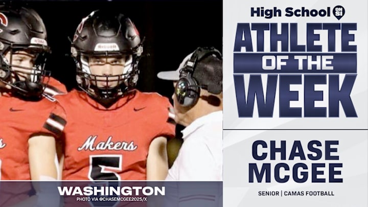 Camas football player Chase McGee voted SBLive WA athlete of week for Dec. 2-Dec. 7.