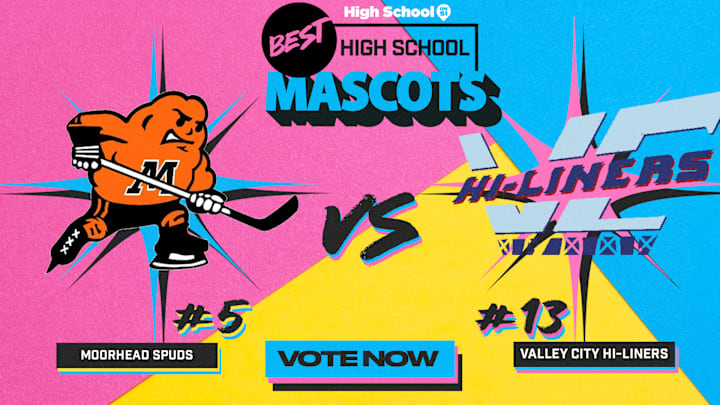 The Moorhead Spuds (Minnesota) take on the Valley City Hi-Liners (North Dakota) in Round 2 of our national high school mascot tournament.