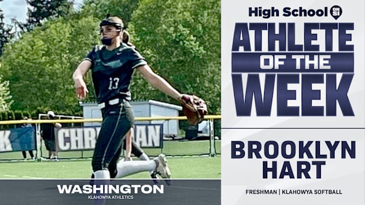 Klahowya softball player Brooklyn Hart voted SBLive WA athlete of week for May 5--May 10..