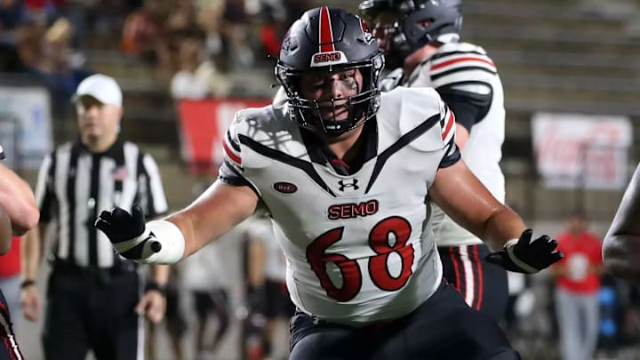 SEMO offensive lineman Carter Guillaume