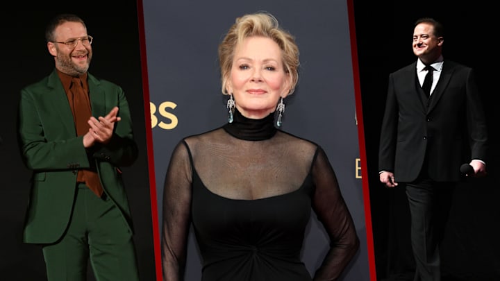 (Left to right) Seth Rogen, Jean Smart, and Brendan Fraser.