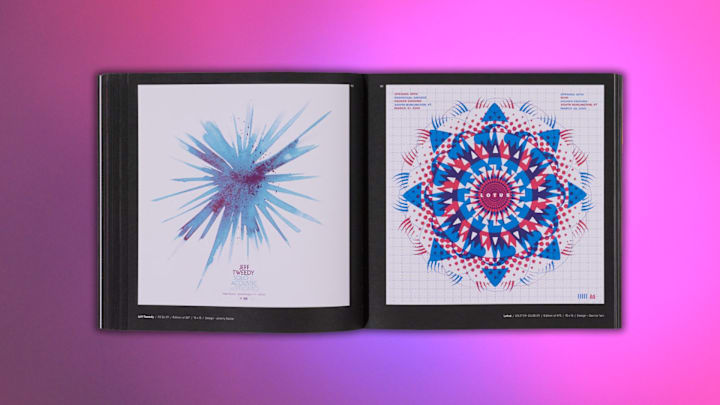 Posters from a Jeff Tweedy concert (left) and Lotus concert (right).