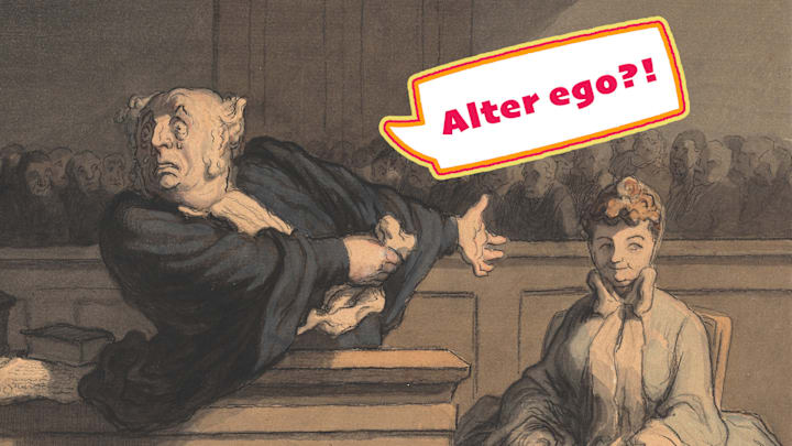 'Le Défenseur' by Honoré Daumier, circa the 1860s.