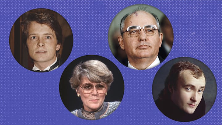 Some of the more recognizable faces of 1985.