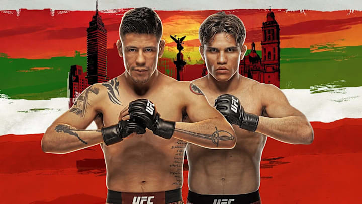 Promotional material for UFC Fight Night from Mexico City, Mexico. Promotional material for UFC Fight Night from Mexico City, Mexico.