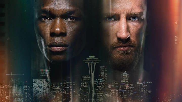 Promotional material for UFC Seattle: Adesanya vs. Pyfer Promotional material for UFC Seattle: Adesanya vs. Pyfer