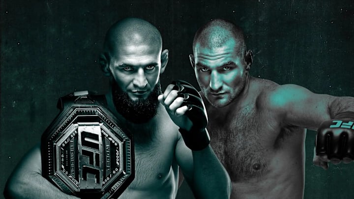 Promotional material for UFC 328.