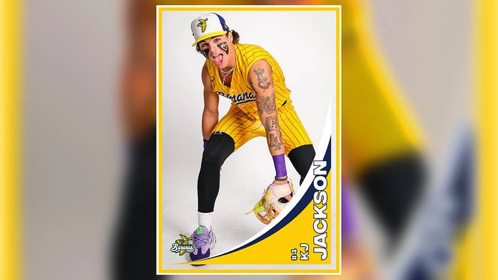 KJ Jackson Player Card for the Savannah Bananas KJ Jackson Player Card for the Savannah Bananas
