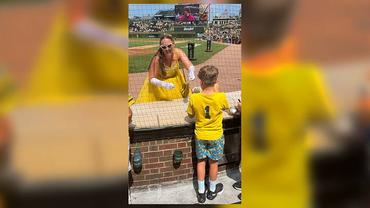 Princess Potassia creating joy for fans at a Savannah Banana's game at Wrigely Field Princess Potassia creating joy for fans at a Savannah Banana's game at Wrigely Field