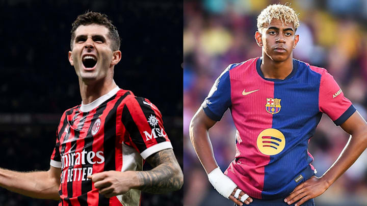 Christian Pulisic (left) starred for AC Milan last season.