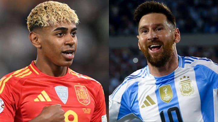 Lamine Yamal and Lionel Messi