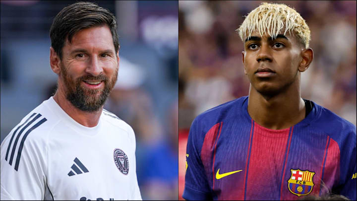 Lamine Yamal (right) has often been compared to Lionel Messi.