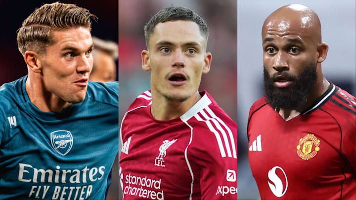 Viktor Gyökeres (left), Florian Wirtz (middle) and Bryan Mbeumo (right) are some of the biggest transfers this summer.