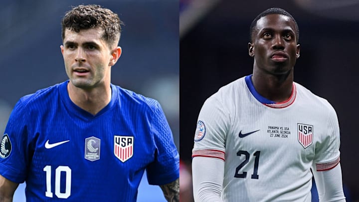 Christian Pulisic (left) and Tim Weah (right) are back in the squad. 