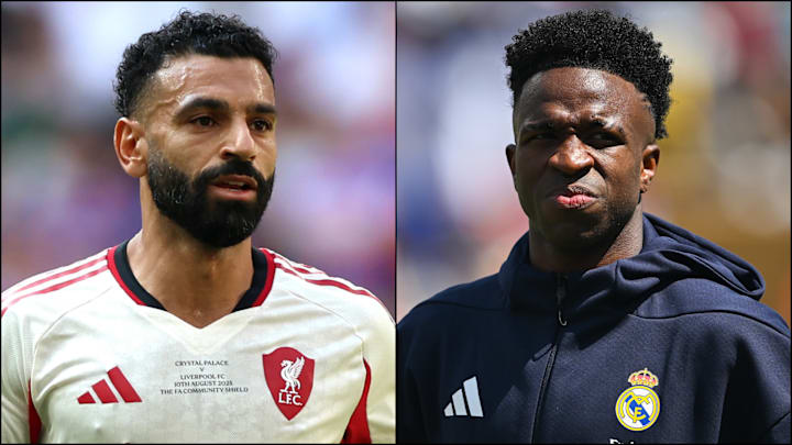 Mohamed Salah (left) and Vinicius Junior headline today’s gossip.